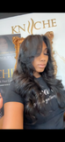 Call her “BLESSED” glueless Deep layered curtain bang closure unit